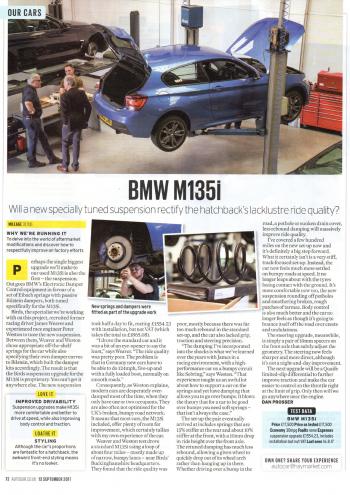 Editorial - F20 M135i Birds Development Pt 2 Suspension - Autocar - Sep 2017