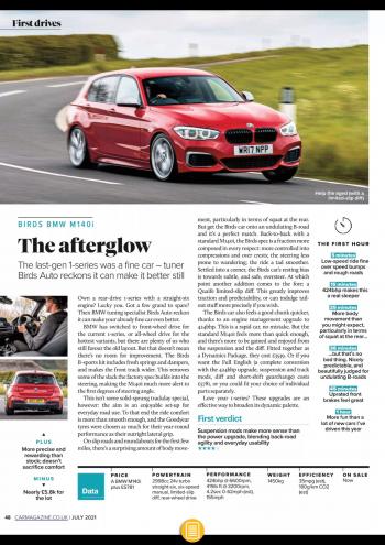 Editorial - Birds M140i - CAR Magazine - July 2021