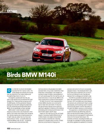 Editorial - Birds BMW M140i - EVO Magazine May 2020