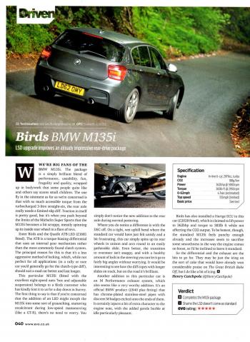 Editorial - F20/F21 M135i - EVO magazine - Quaife LSD - Nov 2013