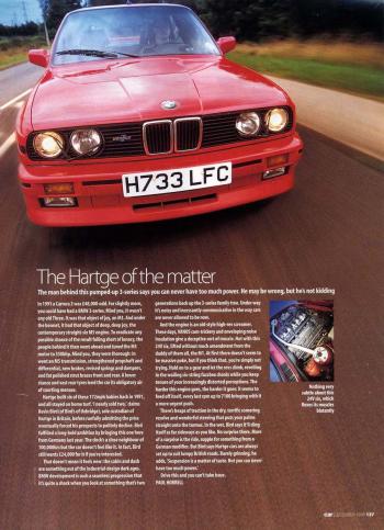 Editorial - E30 H36 Hartge - Car 'Hartge of the matter' - Dec 1998