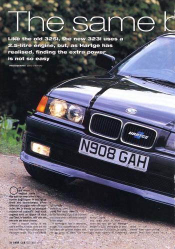 Editorial - E36 325i - BMWCar 'The Same But Different' - Oct 1997