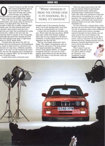 Editorial - E30 M3 Hartge - Autocar - May 1996