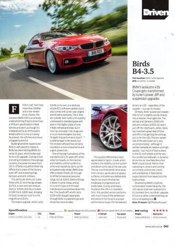 Editorial - EVO magazine - F32 435i upgrades and tuning - Sep 2015