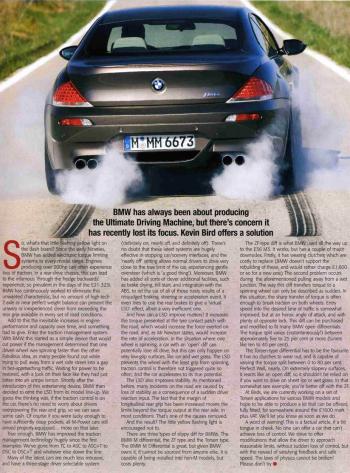 Editorial - E63 M6 - BMWCar 'LSD' - March 2007