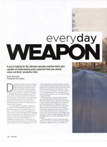 Editorial - F32 435dx - BMWCar Magazine - March 2017
