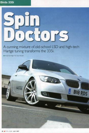 Editorial - Total BMW 'Spin Doctors' - E92 335i - July 2007